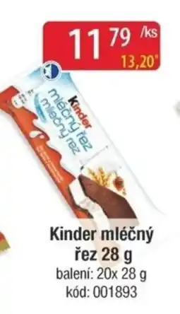 Qanto Kinder mléčný řez nabídka