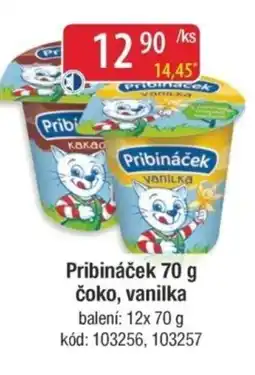 Qanto Pribináček čoko, vanilka nabídka