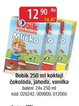 Qanto Bobík koktejl čokoláda, jahoda, vanilka nabídka
