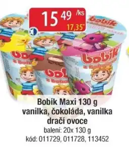 Qanto Bobík Maxi vanilka, čokoláda, vanilka dračí ovoce nabídka