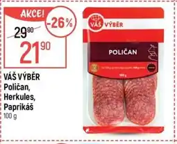 Globus VÁŠ VÝBĚR Poličan, Herkules, Paprikáš nabídka