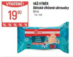 Globus VÁŠ VÝBĚR Dětské vlhčené ubrousky nabídka