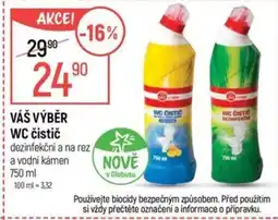 Globus VÁŠ VÝBĚR WC čistič nabídka