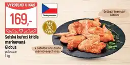 Globus Selská kuřecí křídla marinovaná Globus nabídka