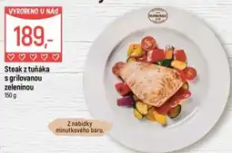 Globus Steak z tuňáka s grilovanou zeleninou nabídka