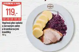 Globus Vepřová plec selská s červeným zelím a bramborovými knedlíky nabídka