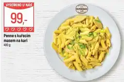 Globus Penne s kuřecím masem na kari nabídka