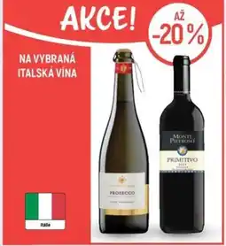 Globus Na vybraná italská vína nabídka
