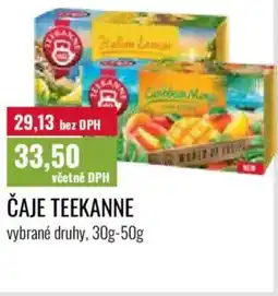 Ratio Čaje Teekanne nabídka