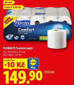 Lidl FLORALYS Toaletní papír, 20 rolí nabídka