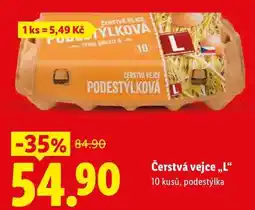 Lidl Čerstvá vejce,,L, 10 kusů nabídka