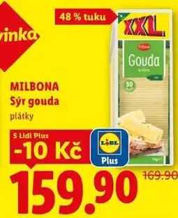 Lidl MILBONA Sýr gouda nabídka