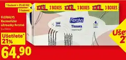 Lidl FLORALYS Kosmetické ubrousky 4vrstvé, 3x 100 ks nabídka