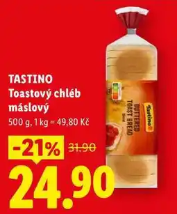 Lidl TASTINO Toastový chléb máslový nabídka
