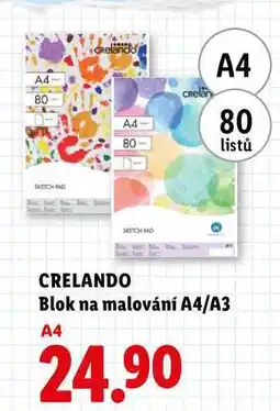 Lidl CRELANDO Blok na malování A4 nabídka