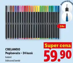 Lidl CRELANDO Popisovače - 24 kusů nabídka