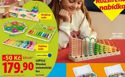 Lidl LUPILU Dřevěná matematická hra nabídka