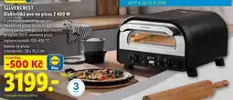Lidl SILVERCREST Elektrická pec na pizzu 2 400 W nabídka