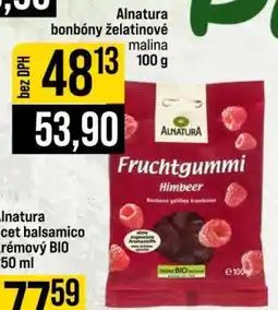 Jip Alnatura bonbóny želatinové malina nabídka