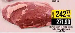 Jip Hovězí heart of rump steak nabídka