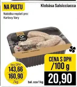 Jip Klobása Salsicciacca nabídka