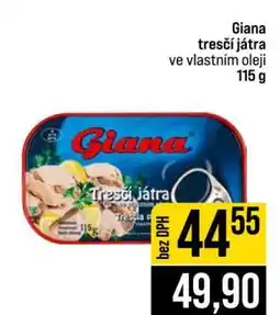 Jip Giana Tresčí játra • nabídka