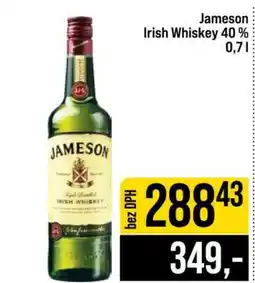 Jip Jameson Irish Whiskey 40% 0,7 l nabídka