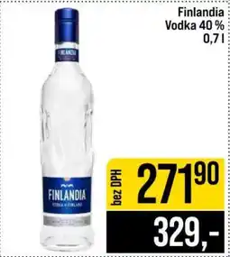 Jip Finlandia Vodka 40 %, 0,7 l nabídka