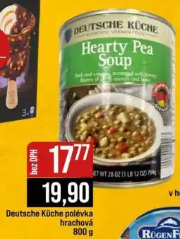 Jip Deutsche Küche polévka hrachová nabídka