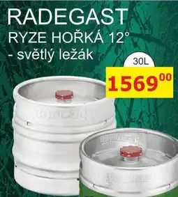BENE Nápoje Radegast Ryze Hořká 12 světlý ležák sud nabídka