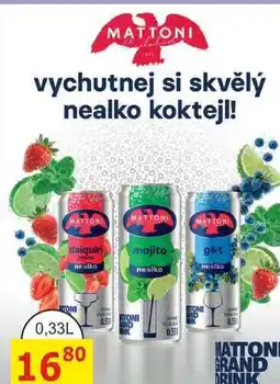 BENE Nápoje MATTONI nealko koktejl! nabídka