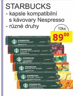 BENE Nápoje STARBUCKS - kapsle kompatibilní s kávovary Nespresso - různé druhy 10ks nabídka