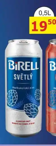 BENE Nápoje Radegast Birell světlý, nealkoholické pivo (plechovka) 0,5l 0.5l nabídka