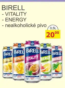 BENE Nápoje BIRELL - VITALITY nealkoholické pivo nabídka