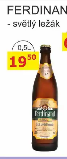 BENE Nápoje Ferdinand Premium ležák světlý pivo nabídka