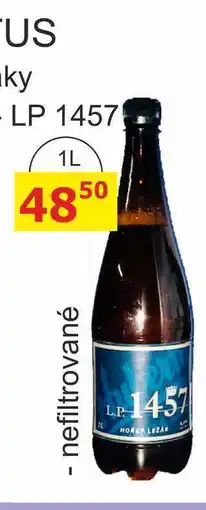 BENE Nápoje Pivovar Kácov Hubertus Pivo hořký ležák 1l nefiltrované LP 1457 nabídka