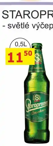 BENE Nápoje STAROPRAMEN světlé výčepní pivo nabídka