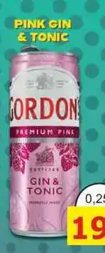 BENE Nápoje GORDON PREMIUM PINK GIN & TONIC 0,25l míchaný nápoj plech nabídka