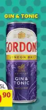 BENE Nápoje GORDON LONDON GIN & TONIC 0,25l míchaný nápoj plech nabídka