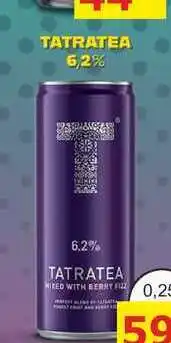 BENE Nápoje TATRATEA 6,2% WITH BERRY 0,25l plech nabídka