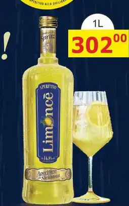 BENE Nápoje Limoncé Aperitivo Siciliana nabídka