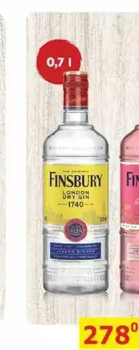 BENE Nápoje Finsbury Gin 1l 37,5% nabídka