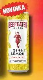 BENE Nápoje BEEFEATER LONDON GIN LEMON nabídka