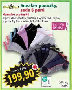 Norma Sneaker ponožky, sada 6 párů nabídka