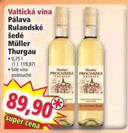 Norma Valtická vína Pálava Rulandské šedé Müller Thurgau nabídka