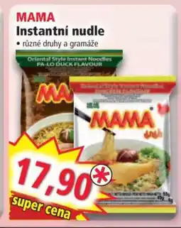 Norma MAMA Instantní nudle nabídka