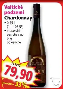 Norma Valtické podzemí Chardonnay nabídka