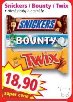 Norma Snickers Bounty Twix nabídka