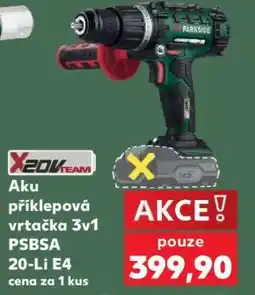 Kaufland Aku příklepová vrtačka 3v1 PSBSA 20-Li E4 nabídka