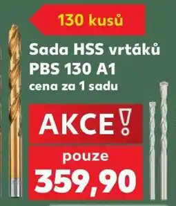 Kaufland Sada HSS vrtáků PBS 130 A1 nabídka